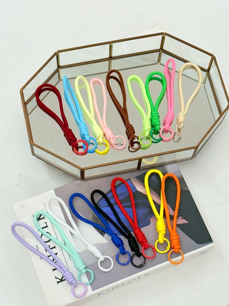 『5入組』素色繩子吊飾((顏色隨機))