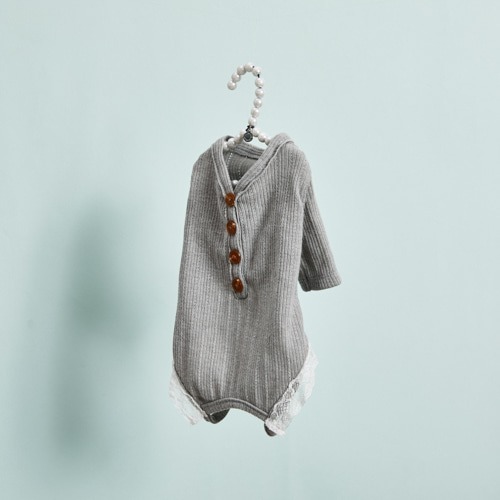 Louisdog 迷霧灰連身褲