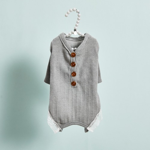 Louisdog 迷霧灰連身褲