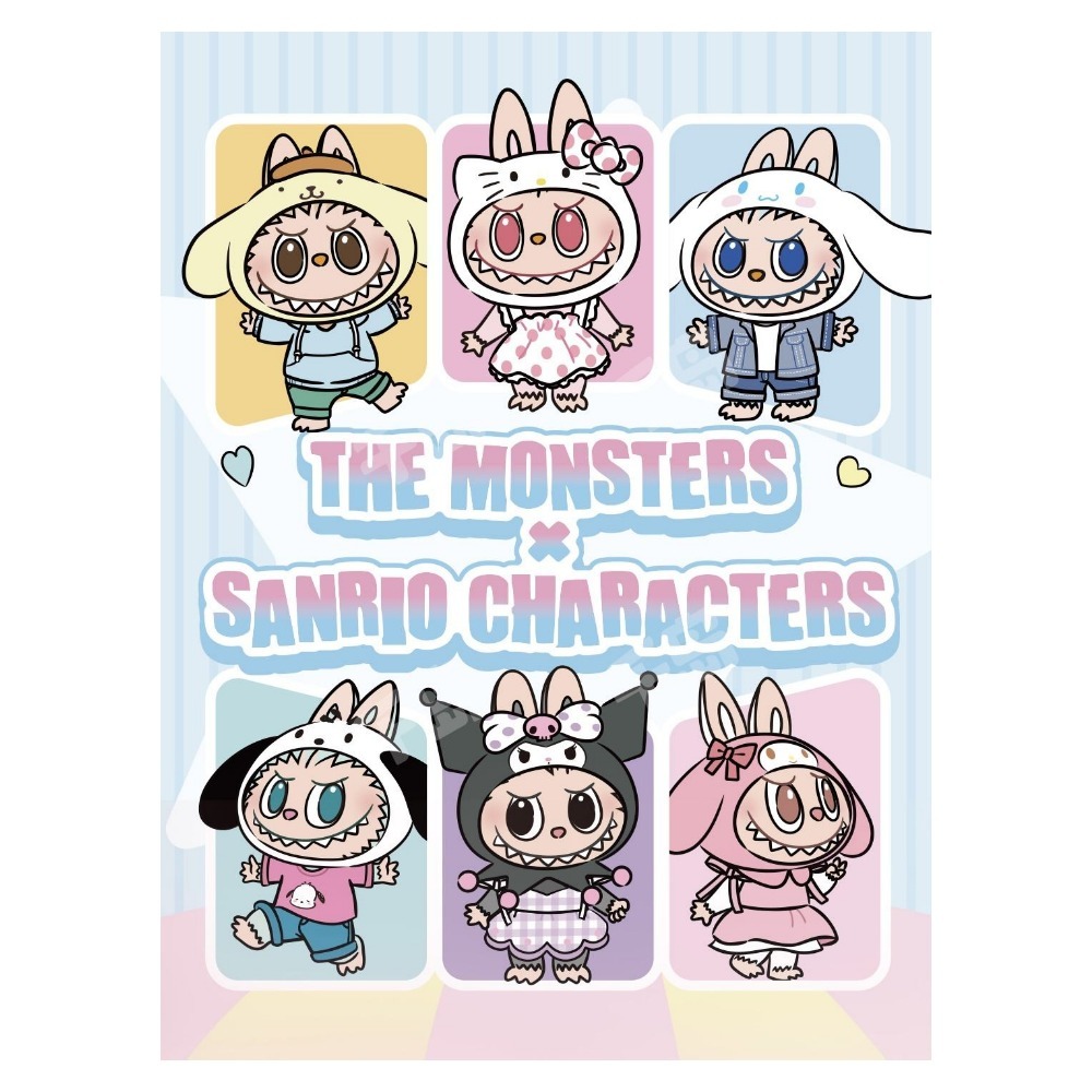 POP MART LABUBU THE MONSTERS x SANRIO CHARACTERS 盲盒