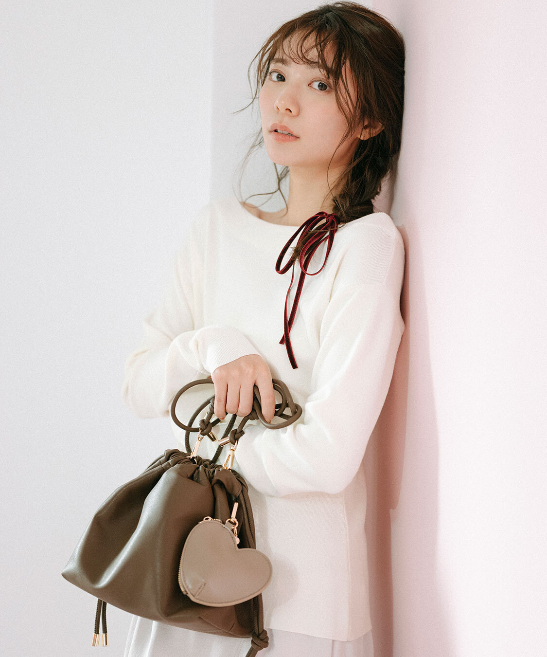 [預購]COCO DEAL 露肩抓皺針織上衣