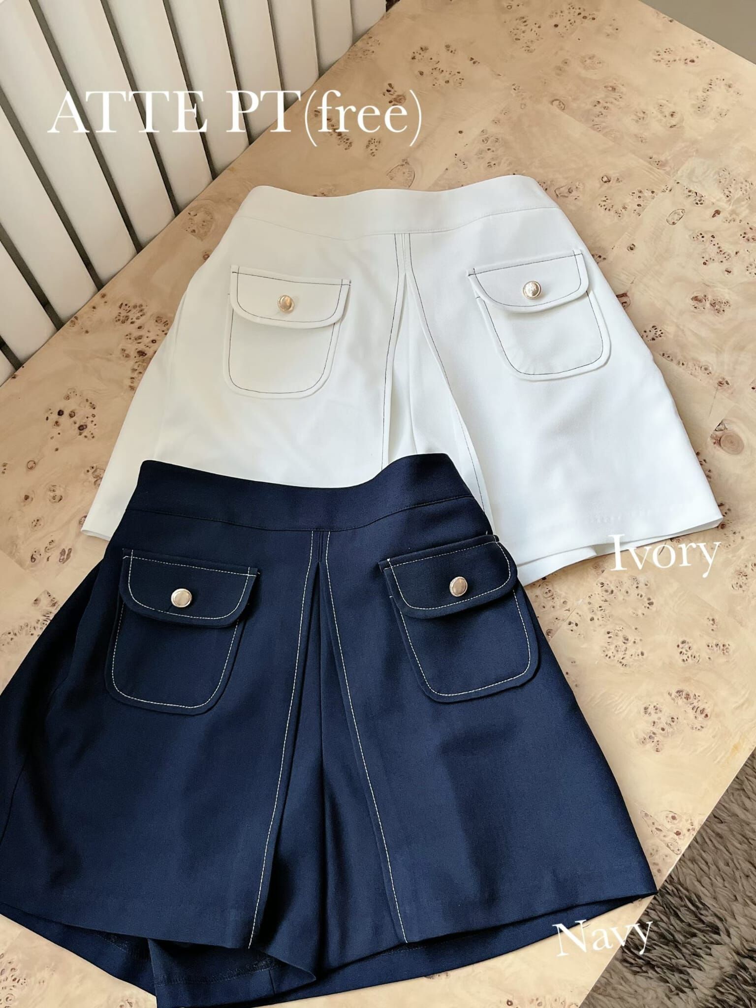 AS6003 小口袋撞線短褲