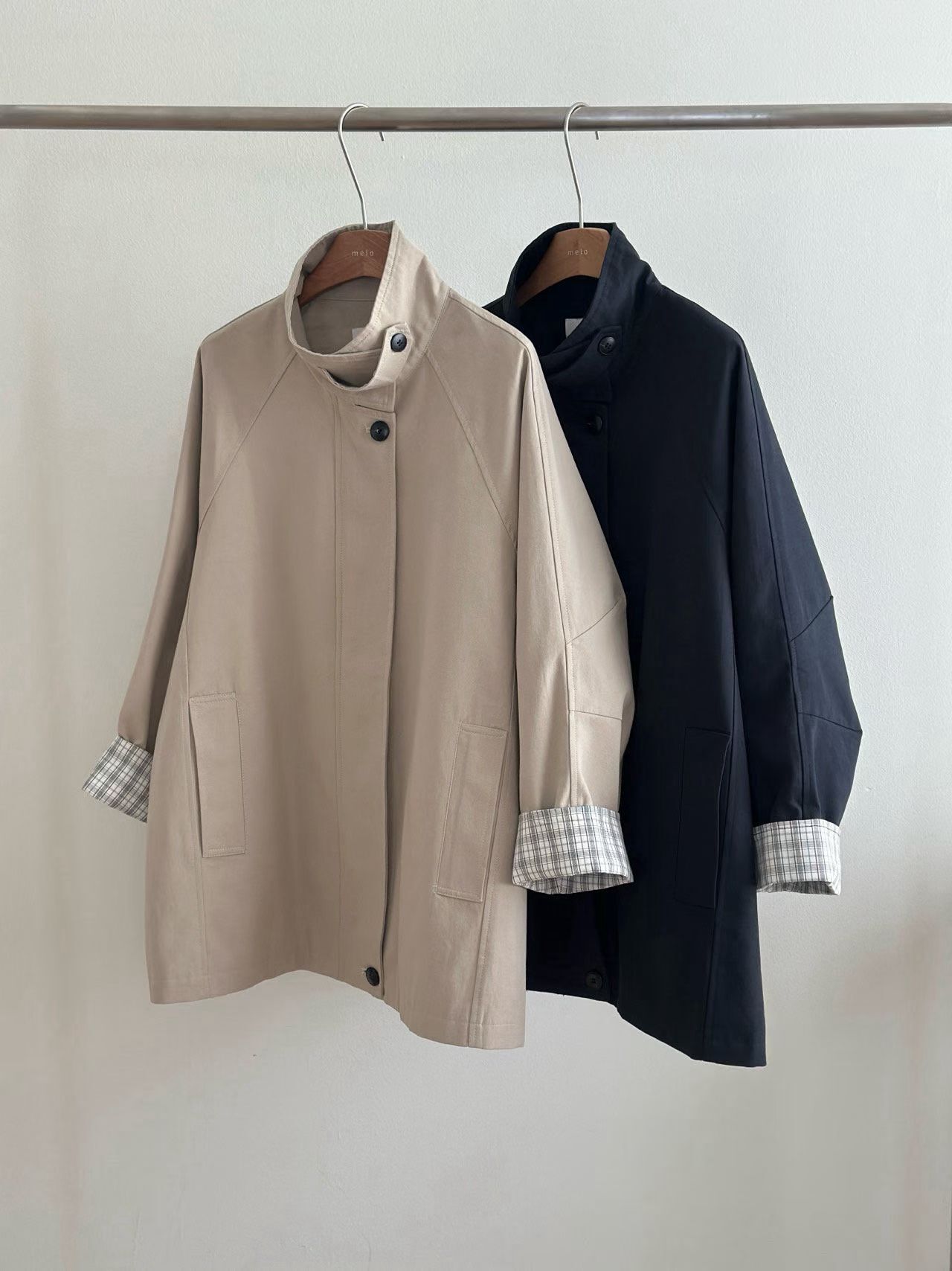 ML6002 立領風衣外套