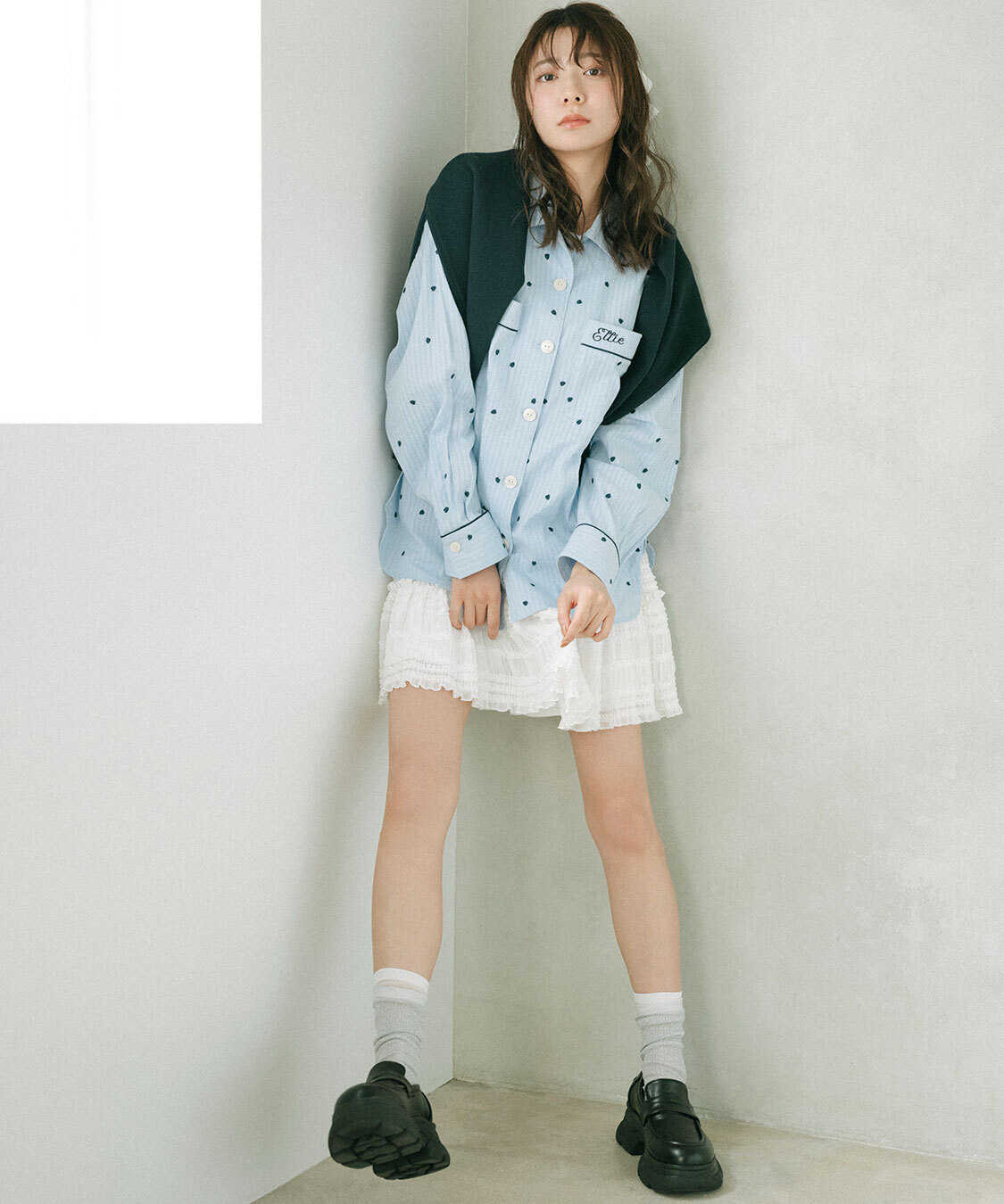 [預購]COCO DEAL 荷葉層次短裙