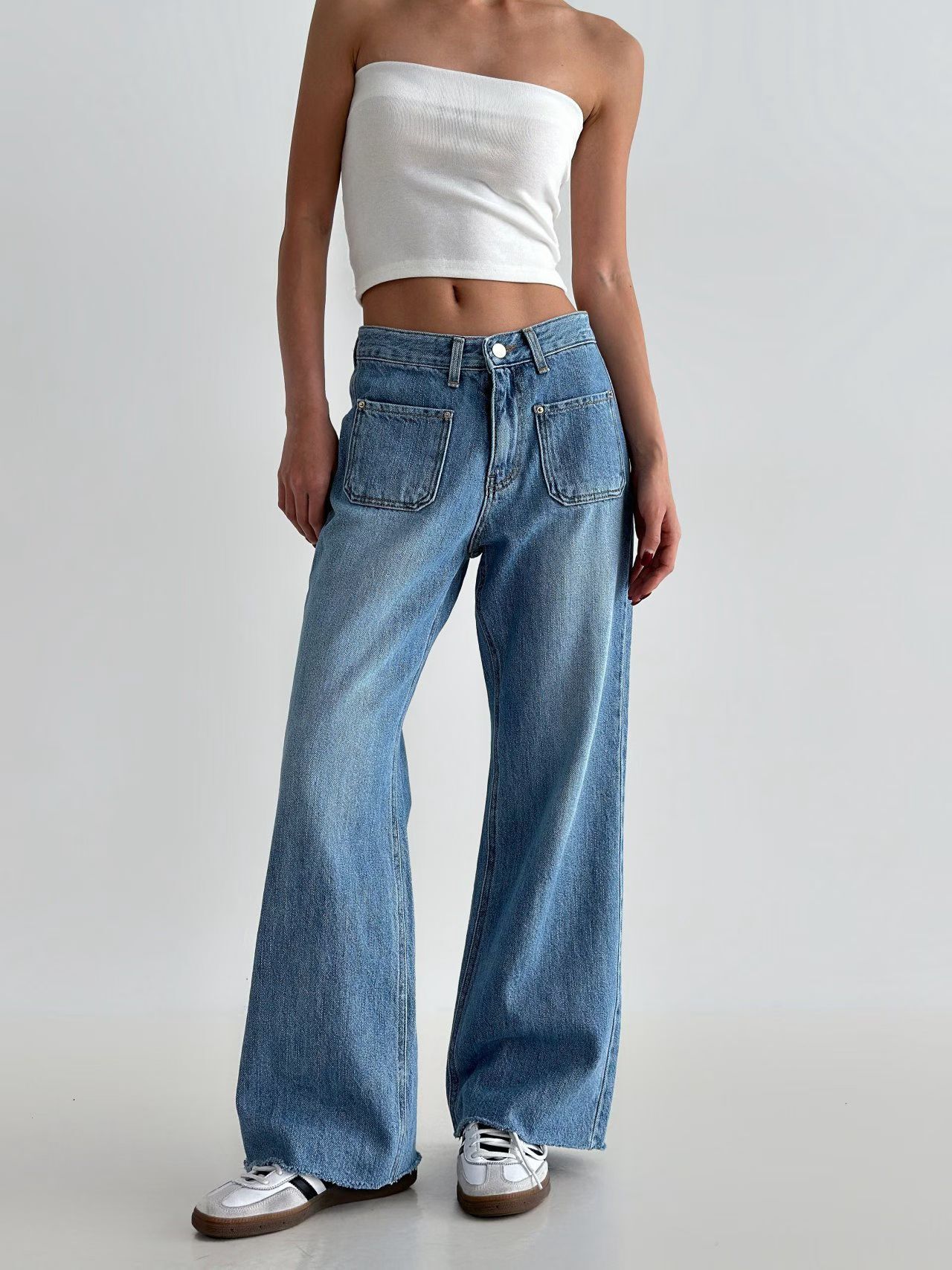 ML6008 雙口袋牛仔褲 (S/M/L)