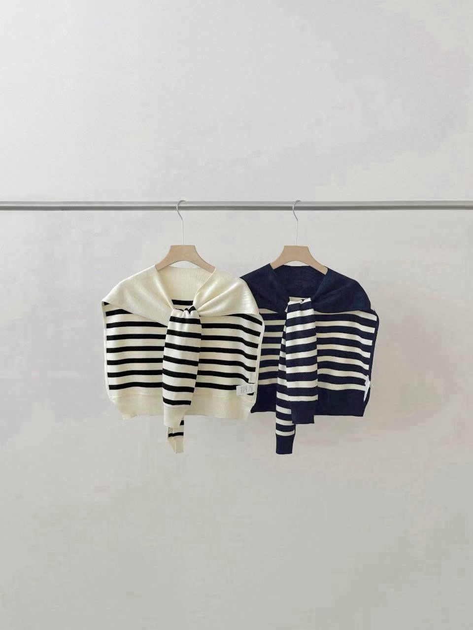 ML6020 針織條紋披肩