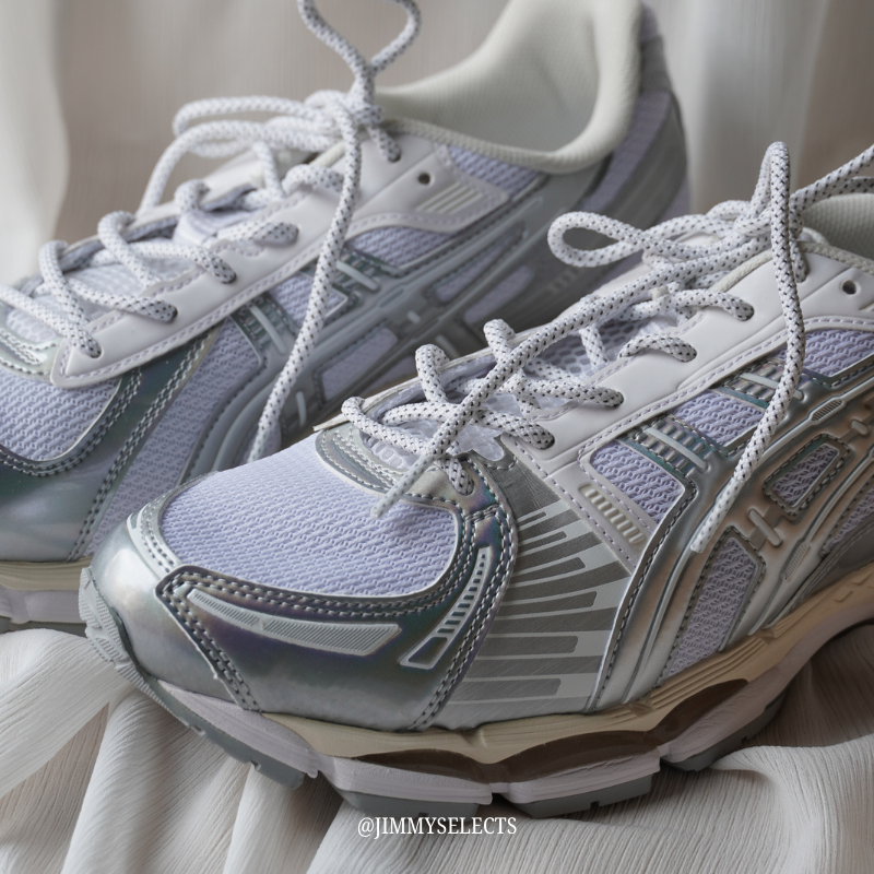 【代購】ASICS GEL-Kayano 12.1 復古支撐跑鞋｜白銀透氣網布 緩震科技休閒運動鞋｜1203A996-100