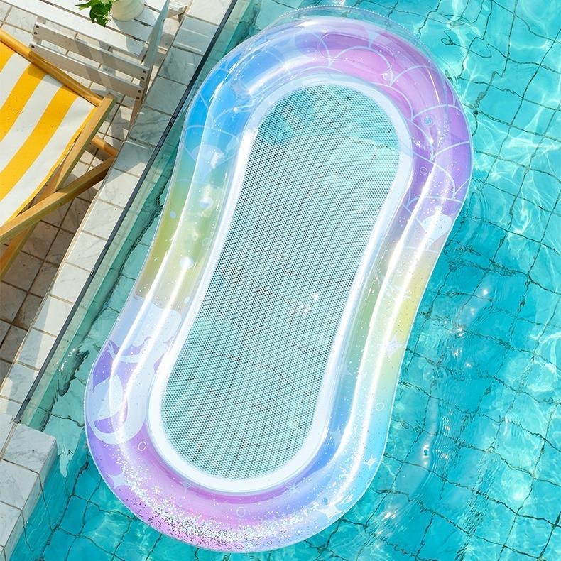 日常 渐变网纱叠浮床