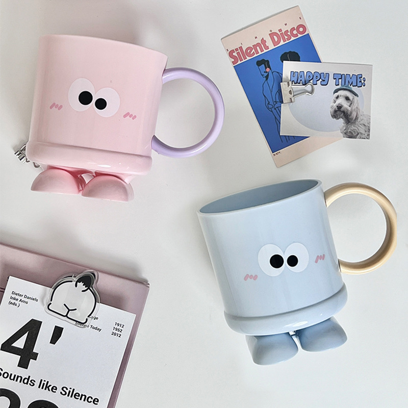 《6612》大眼高腳情侶漱口杯