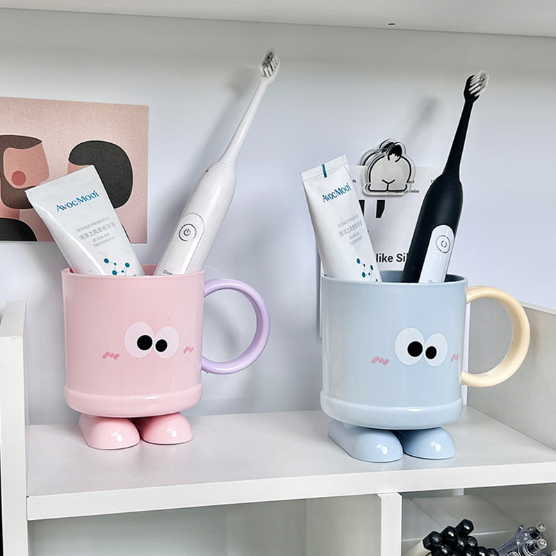 《6612》大眼高腳情侶漱口杯