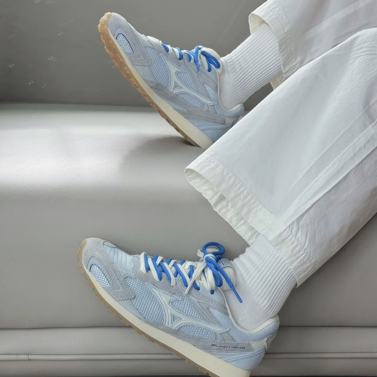 MIZUNO LG 60S 2K 氧氣藍 復古 薄底 德訓鞋 美津濃 D1GH242117