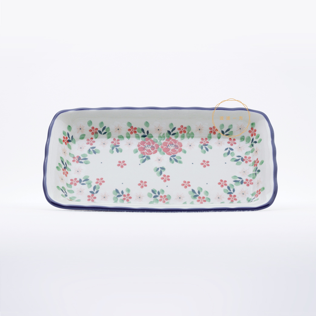 長方盤-23/12.5cm-春之燦綻
