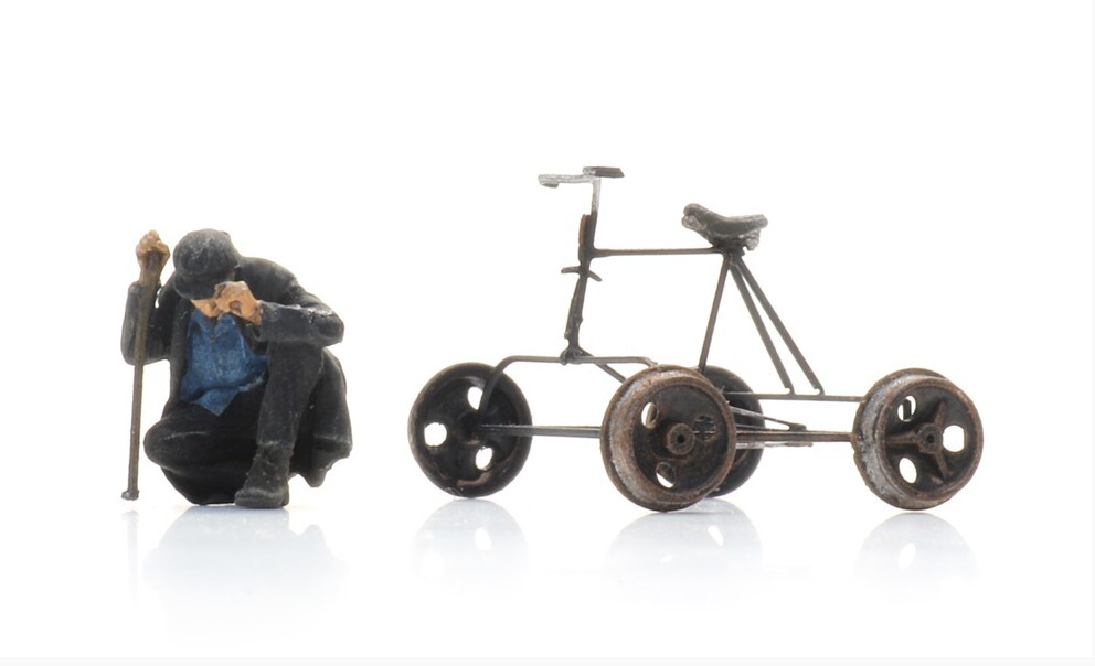 Artitec 387.608 HO規 自行車和人物