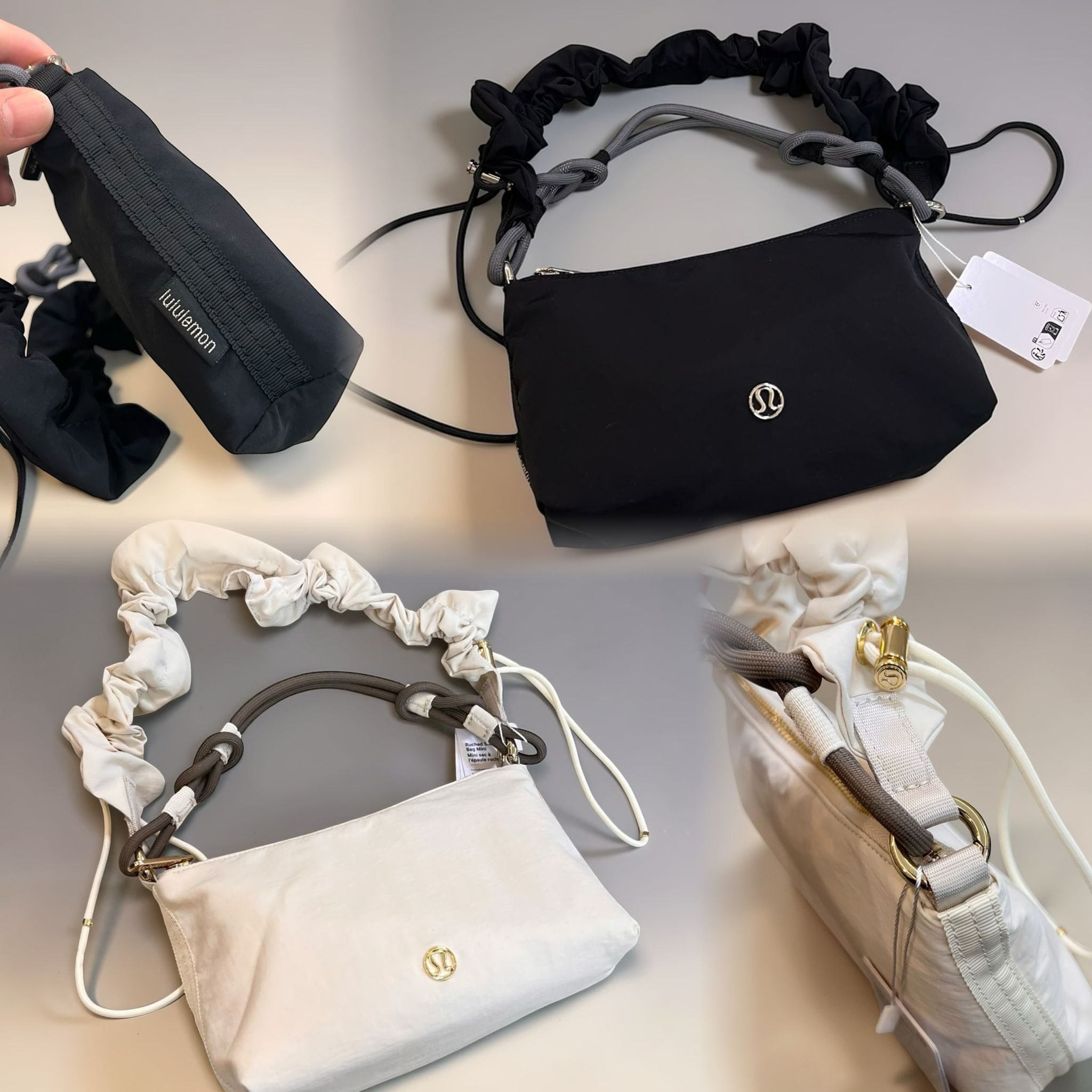 lululemon Convertible Ruched Crossbody Bag 褶飾細節迷你單肩包