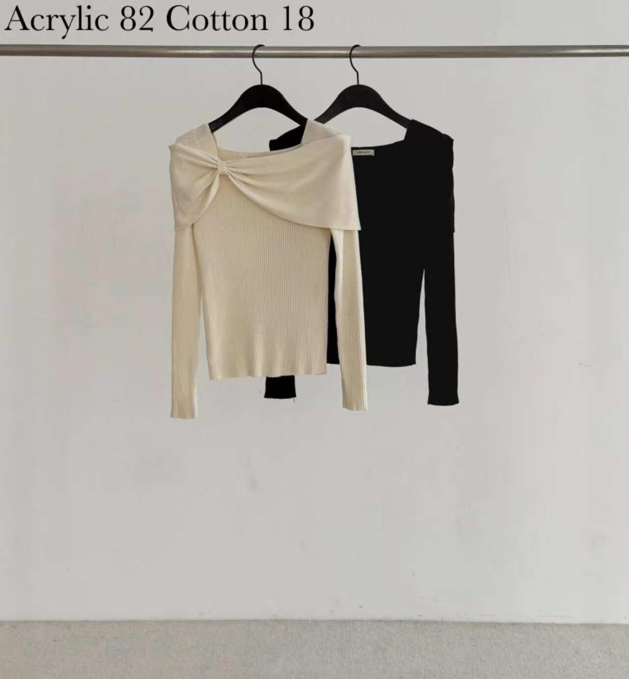 DR6005 蝴蝶結領上衣