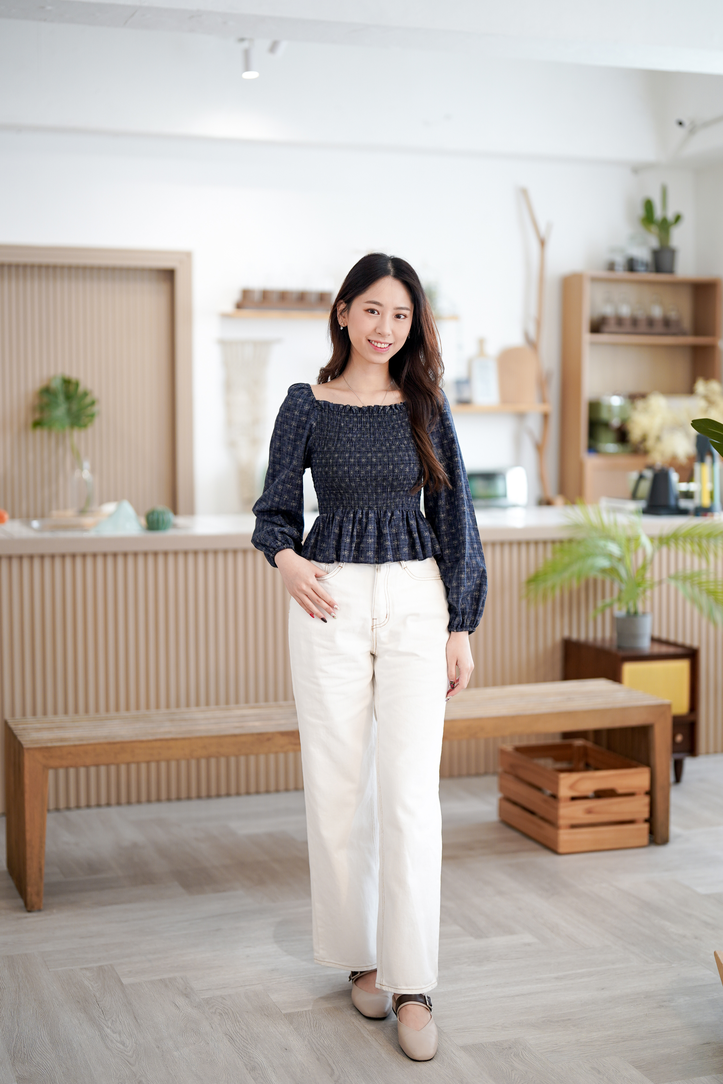 JEAN205 Coast Ivory Wide Pants