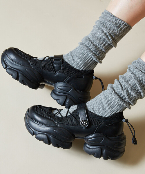 MARY QUANT x PUBLUX / Cross Cord Ballet Sneakers