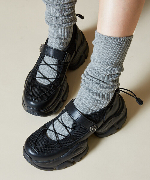 MARY QUANT x PUBLUX / Cross Cord Ballet Sneakers
