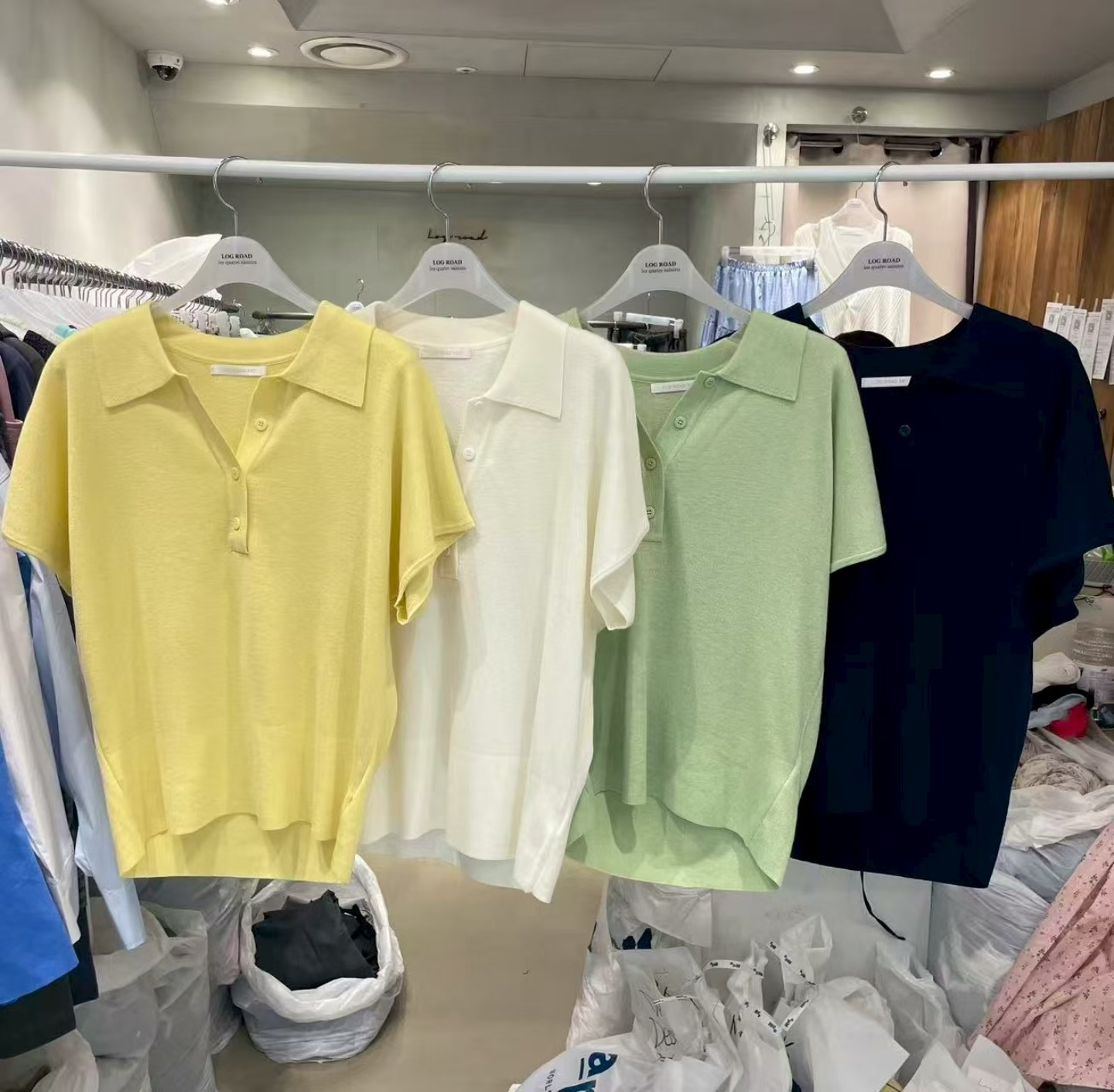 LR6004 開襟鈕扣翻領上衣