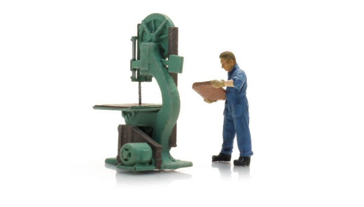 Artitec 387.662 HO規 帶鋸機和人物