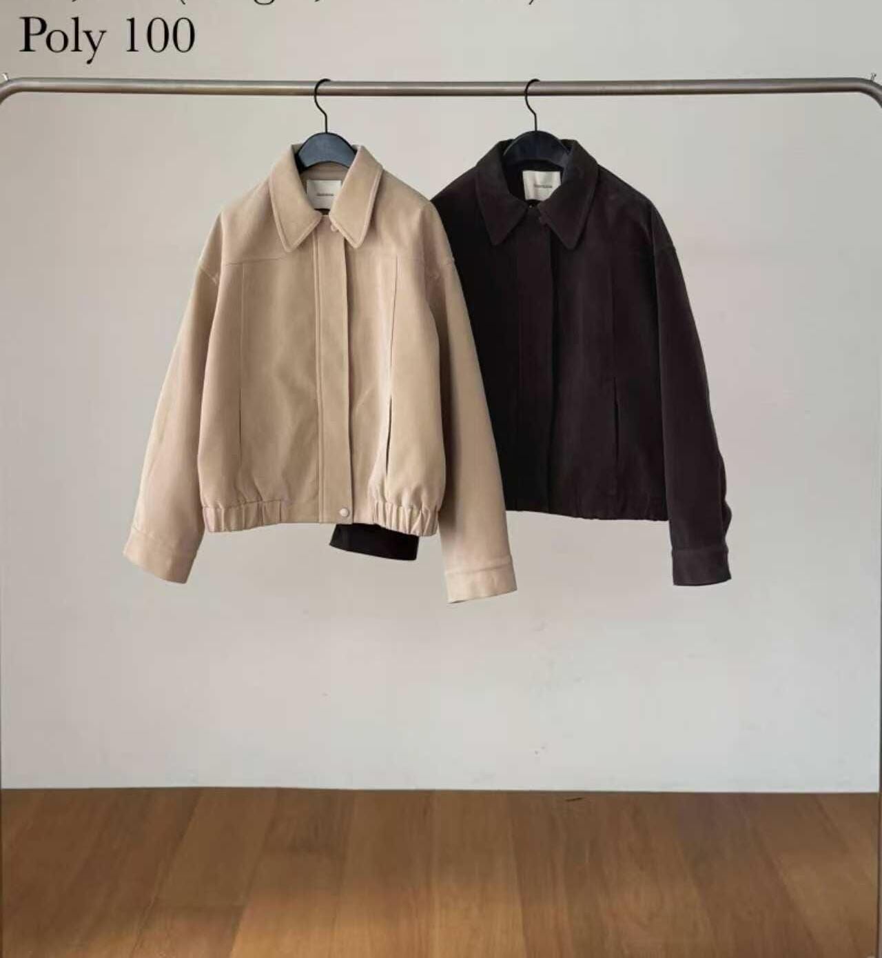 DR6018 刷毛反領外套