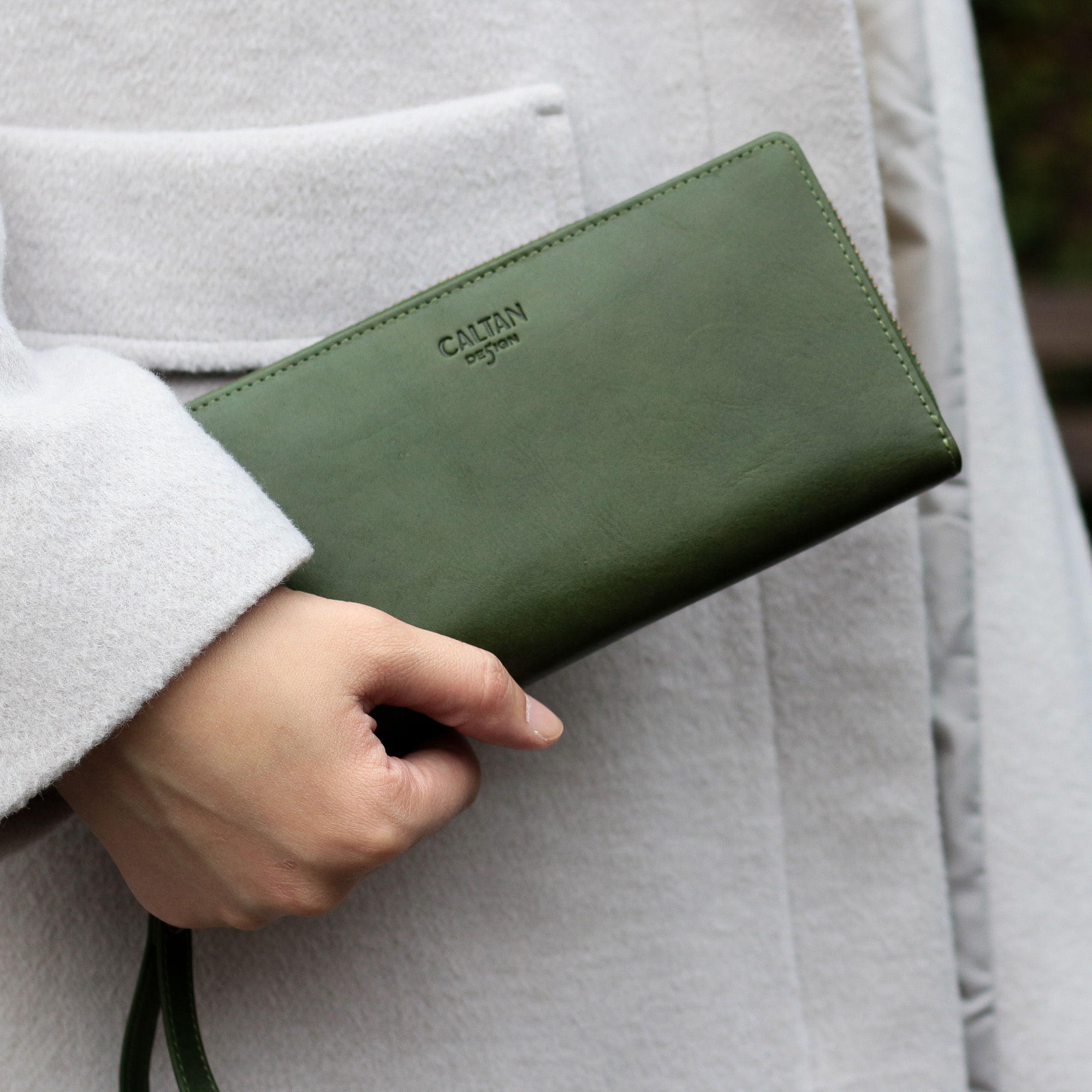 『新品上市』老爺有喜 多卡位手拿包大容量真皮長夾(072467cd)