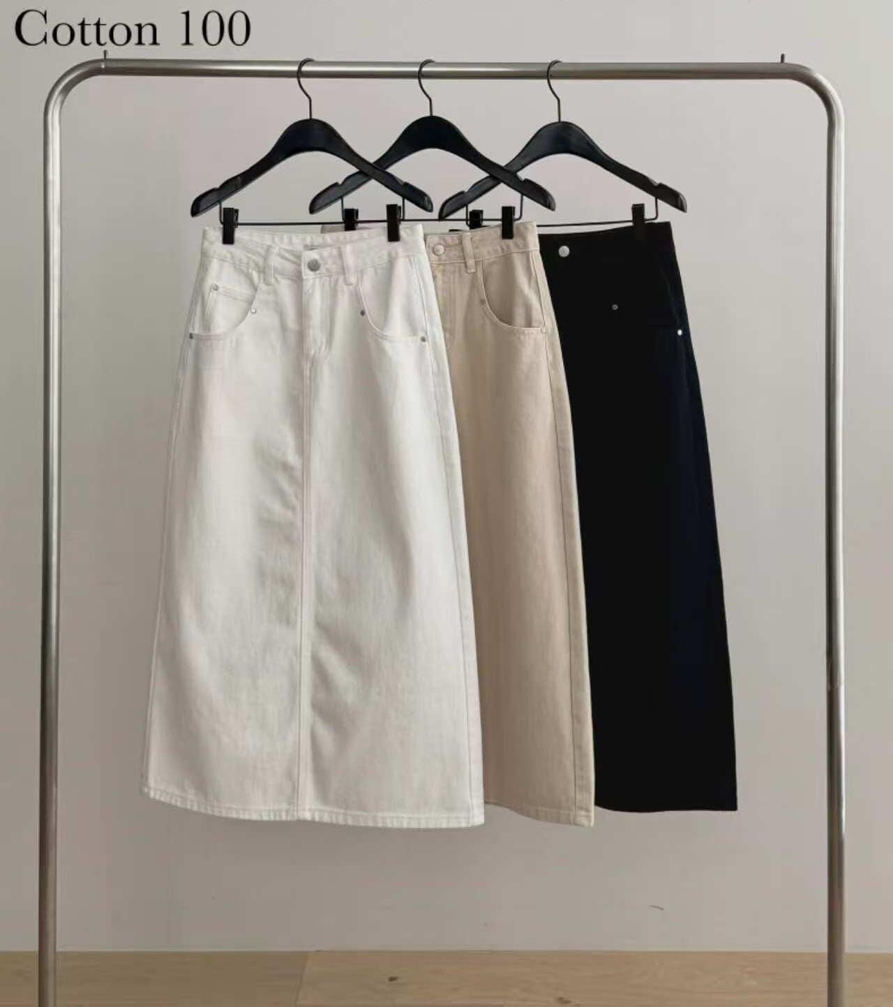 DR6028 顏色牛仔裙 (S/M/L)