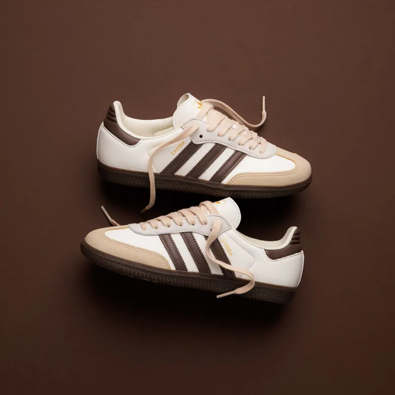 【代購】Adidas Samba OG 奶茶沙色拼接復古板鞋｜淺卡其麂皮摩卡膠底休閒球鞋 女鞋｜JR8842