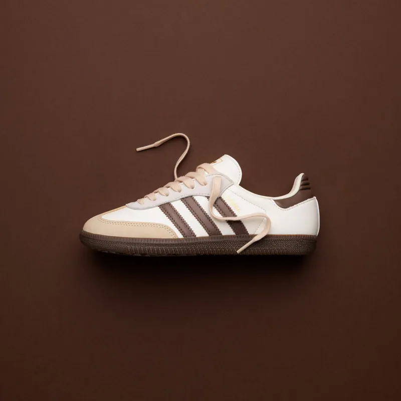【代購】Adidas Samba OG 奶茶沙色拼接復古板鞋｜淺卡其麂皮摩卡膠底休閒球鞋 女鞋｜JR8842