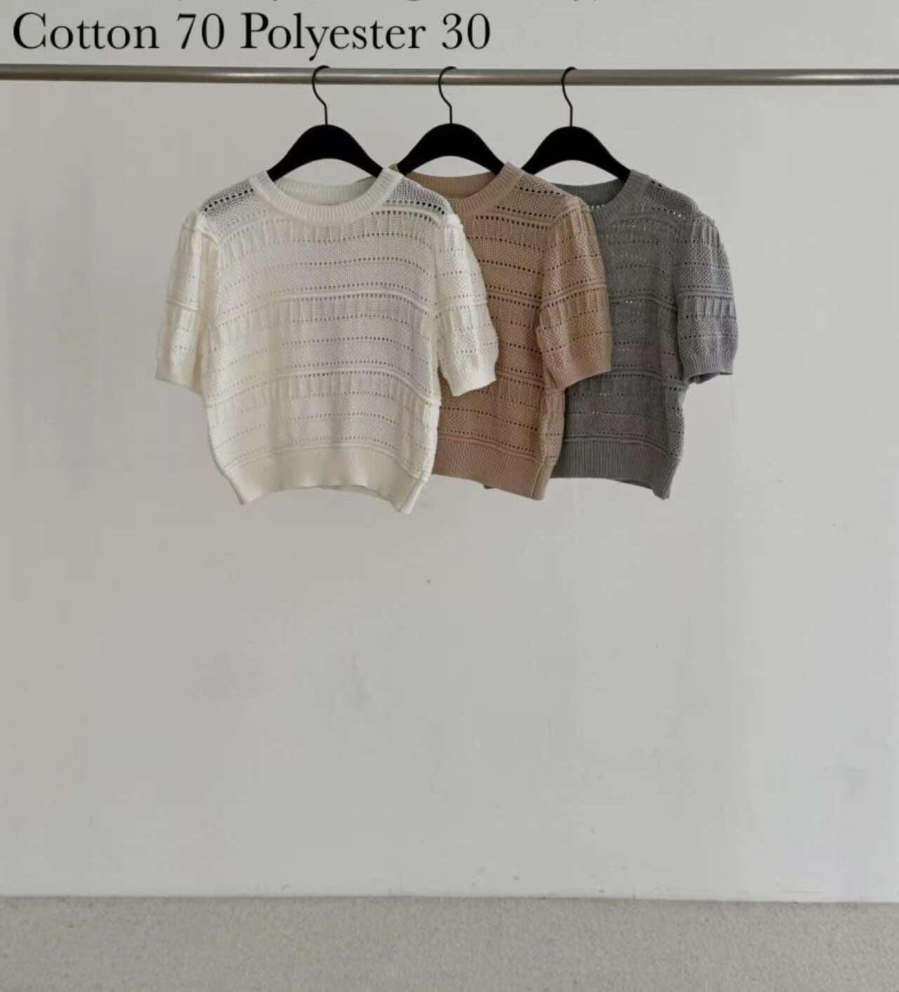 DR6043 通花洞洞上衣