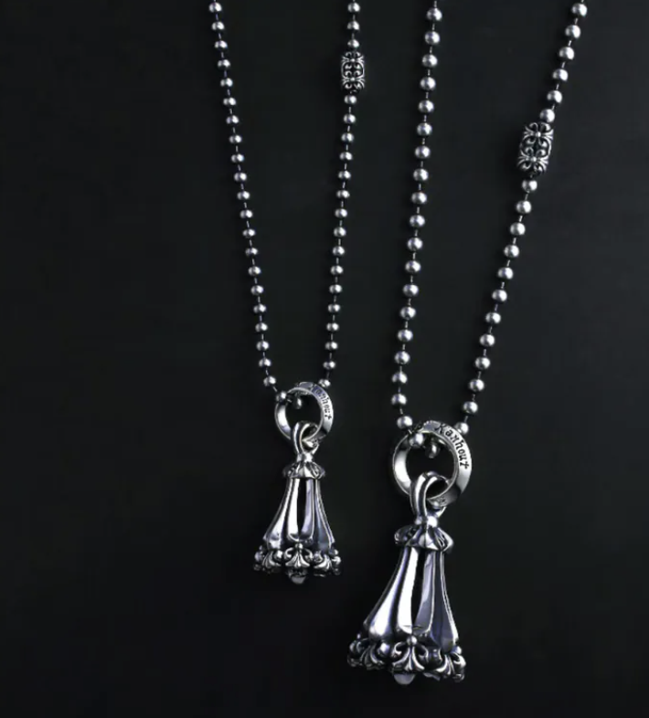 Chrome Ball Chain Necklace