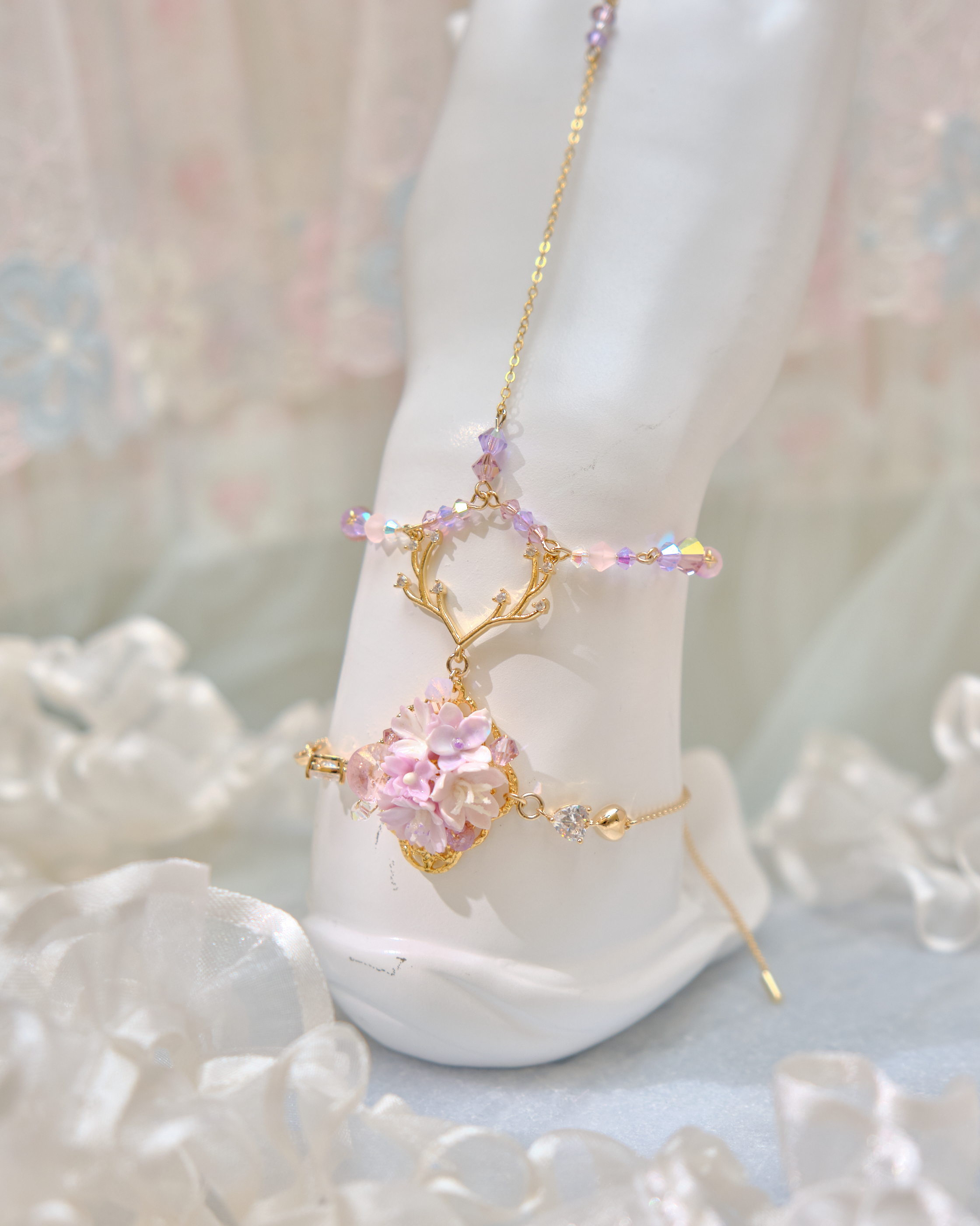 13462 Enchanted Branch Heart S925 Slave Bracelet