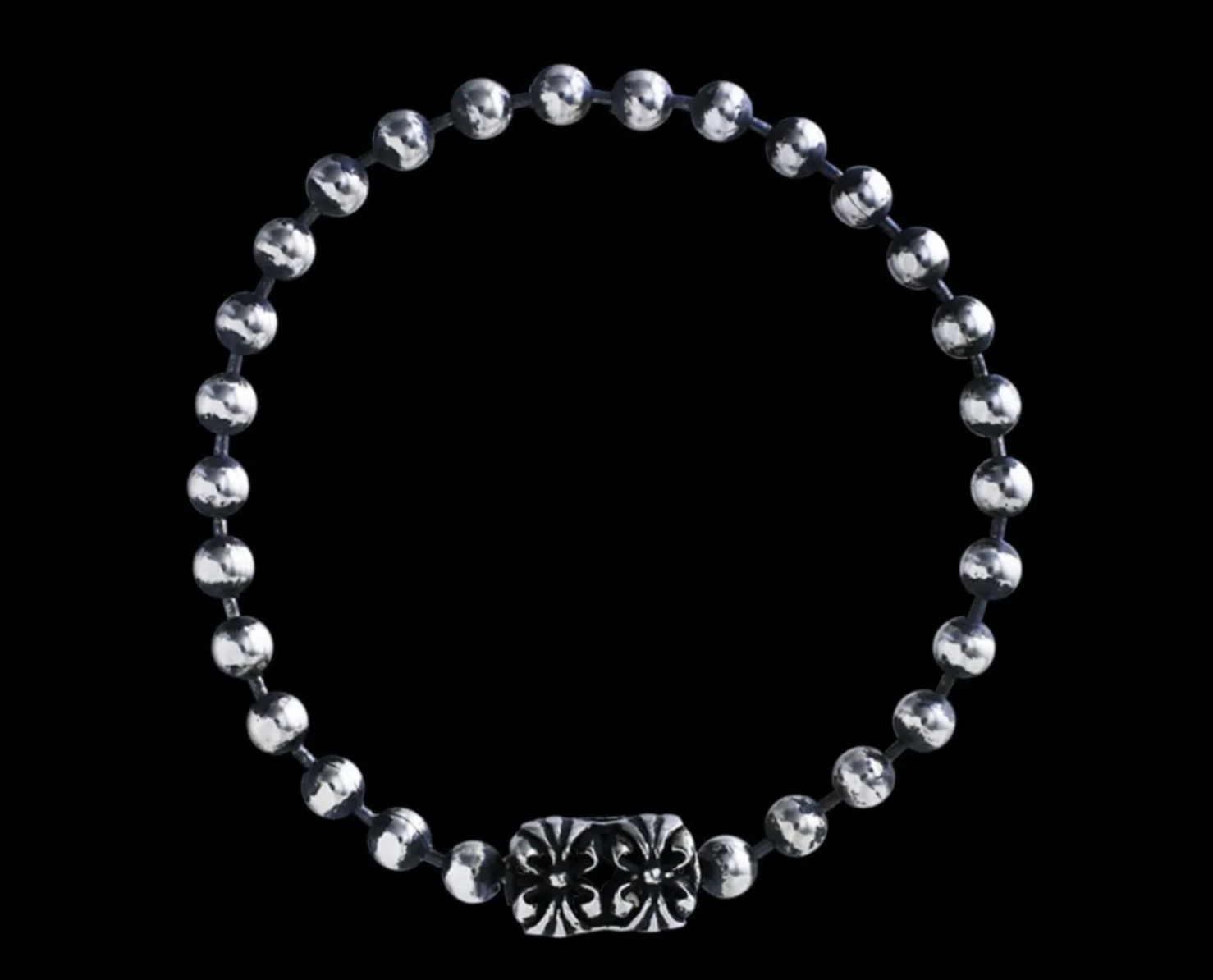 5mm Chrome Ball Chain Bracelet