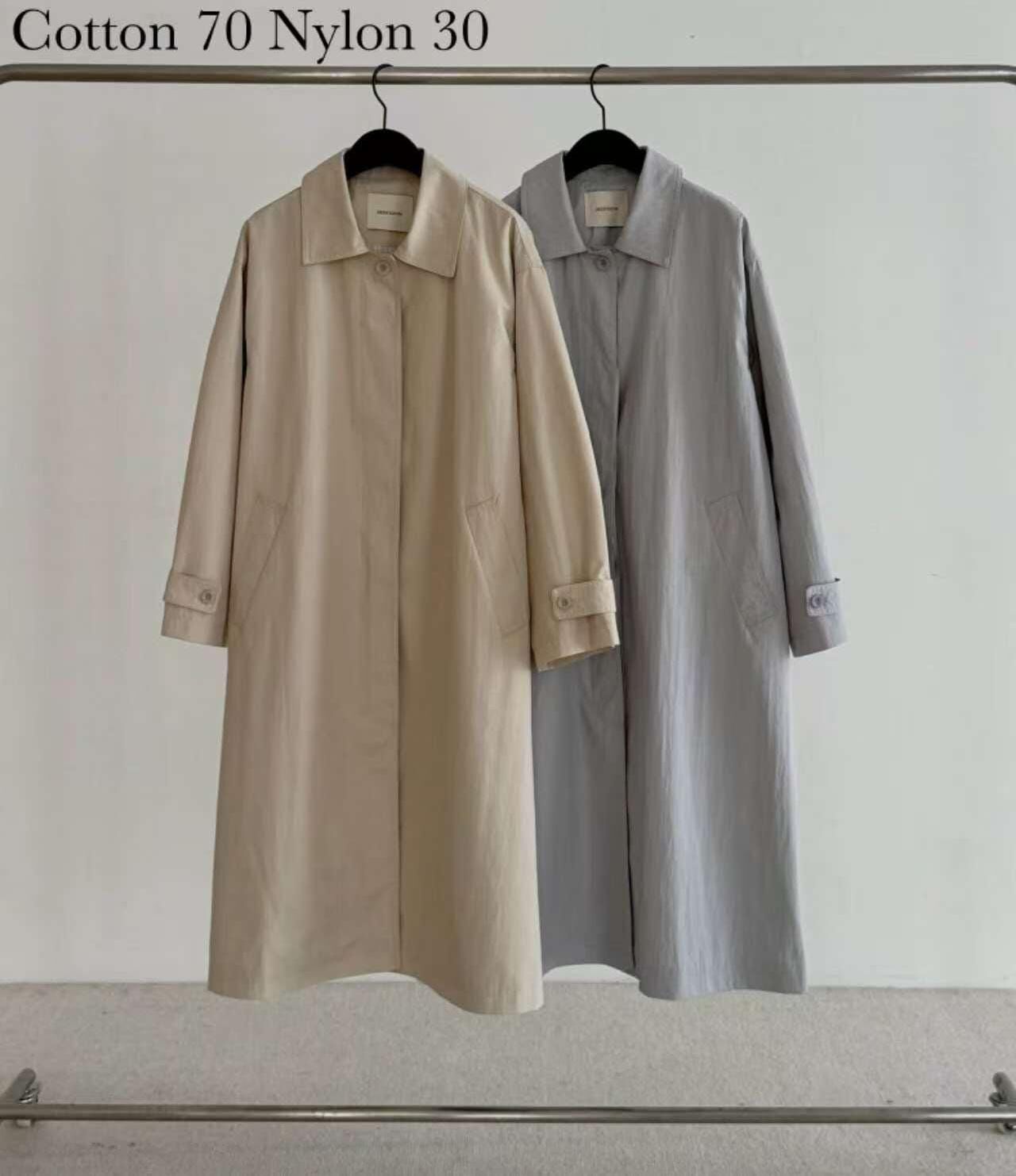 DR6050 長版風衣外套