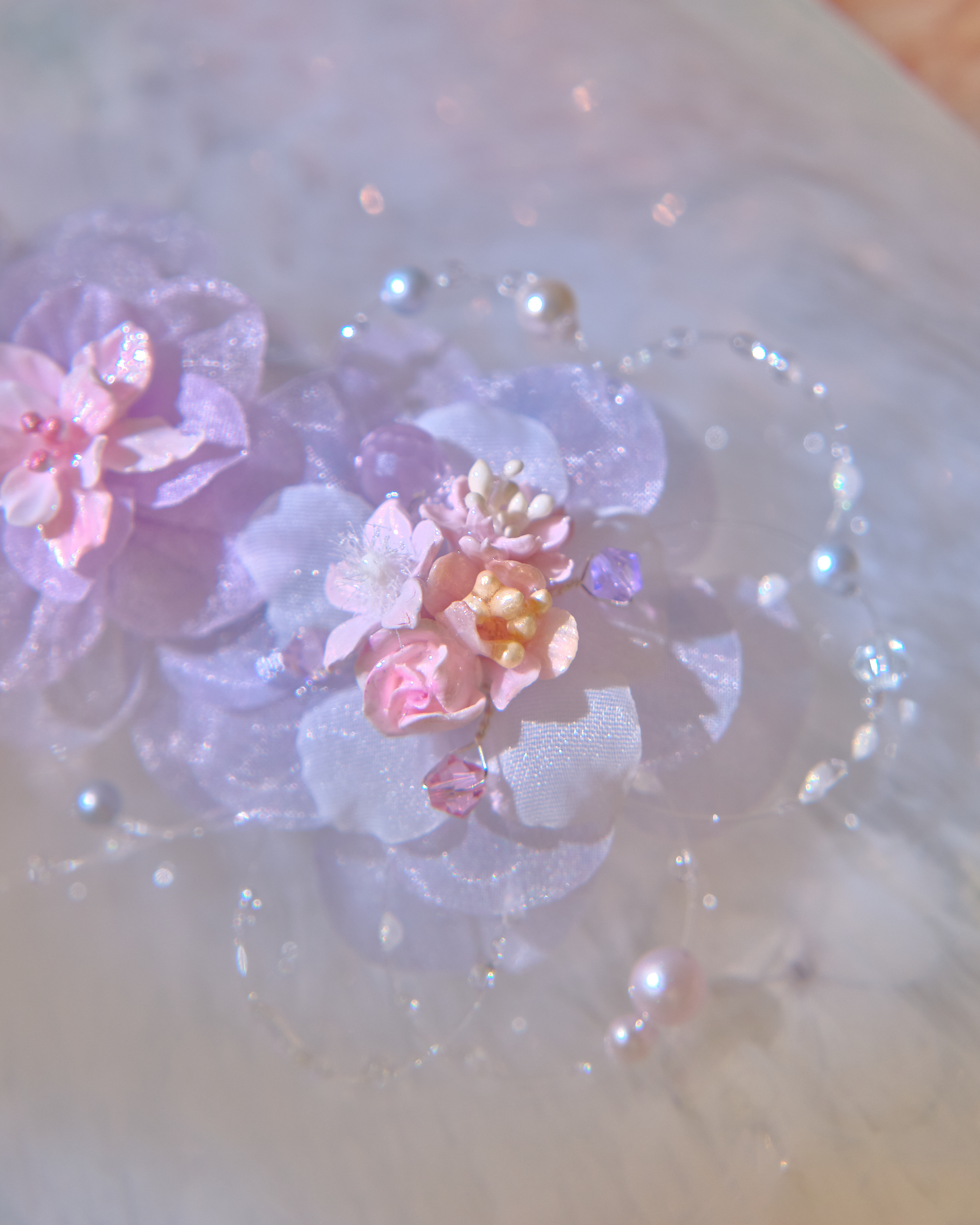 13433 Resin Eternal Bloom Tassel Clip