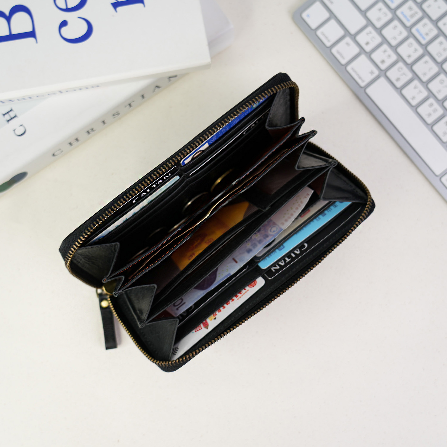 『新品上市』老爺有喜 極致夾層ㄇ型多功能長夾(072987bk)