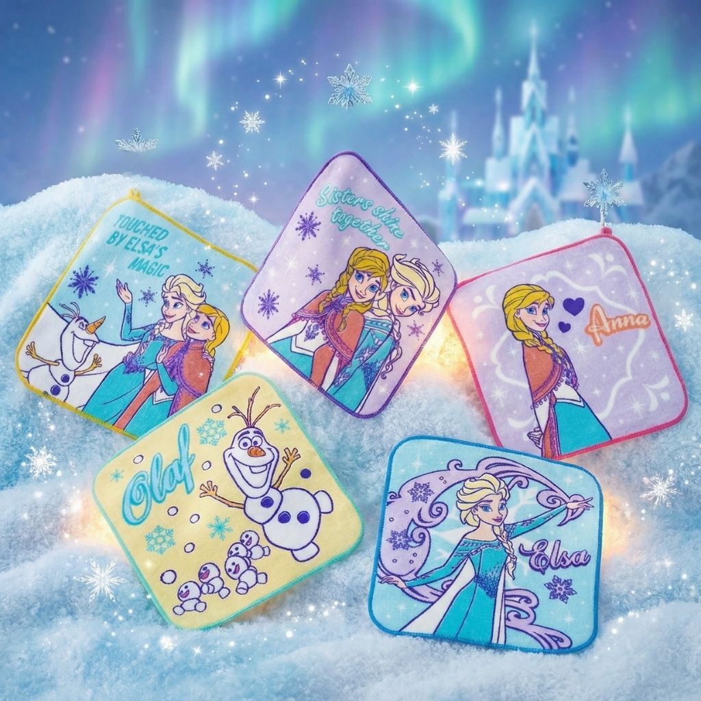 迪士尼魔雪奇緣 - 5P兒童純棉多用途抹手巾