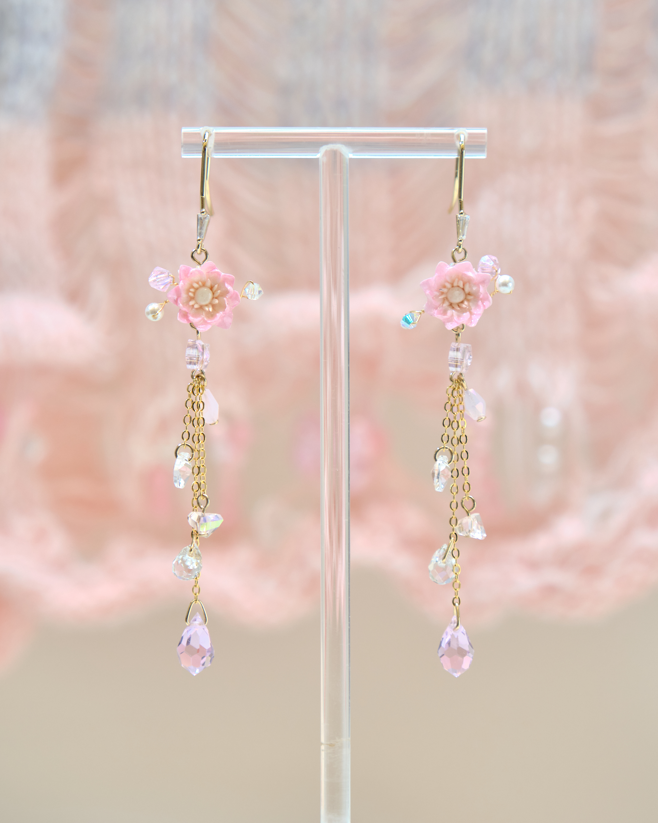 13428 Ribbon Enchantment Dangle S925 Earrings