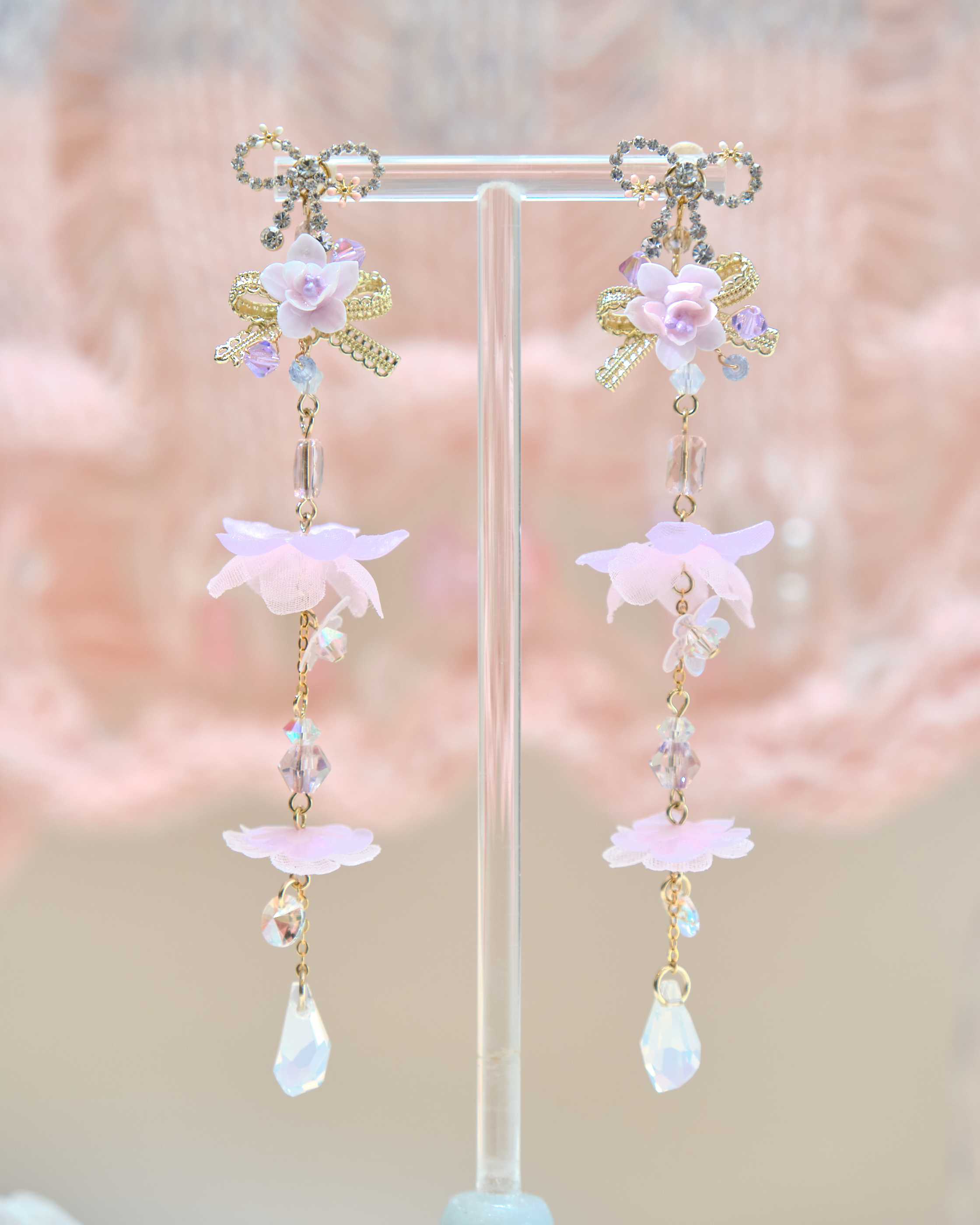 13427 Ribbon Enchantment Dangle S925 Earrings