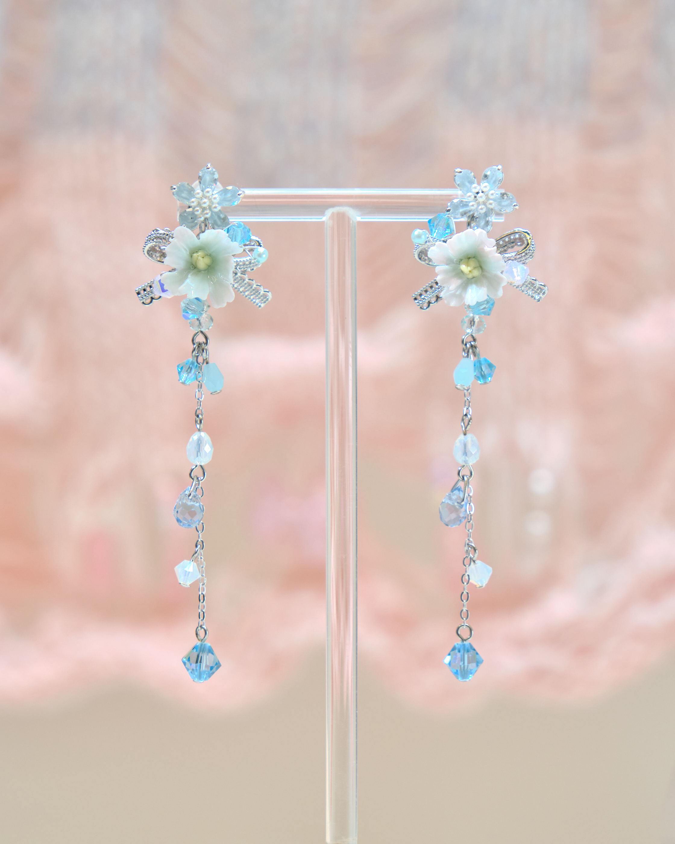 13426 Ribbon Enchantment Dangle S925 Earrings