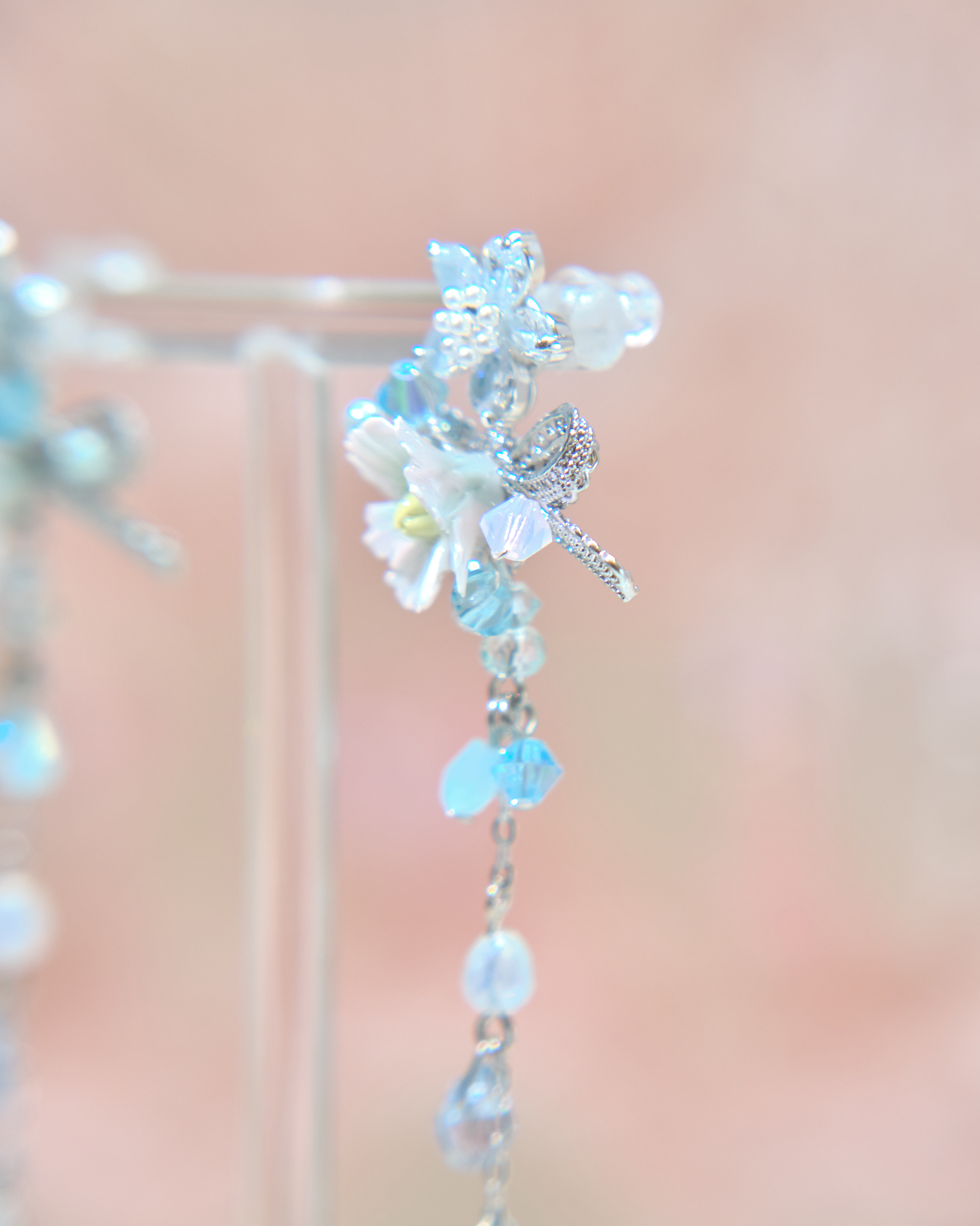 13426 Ribbon Enchantment Dangle S925 Earrings