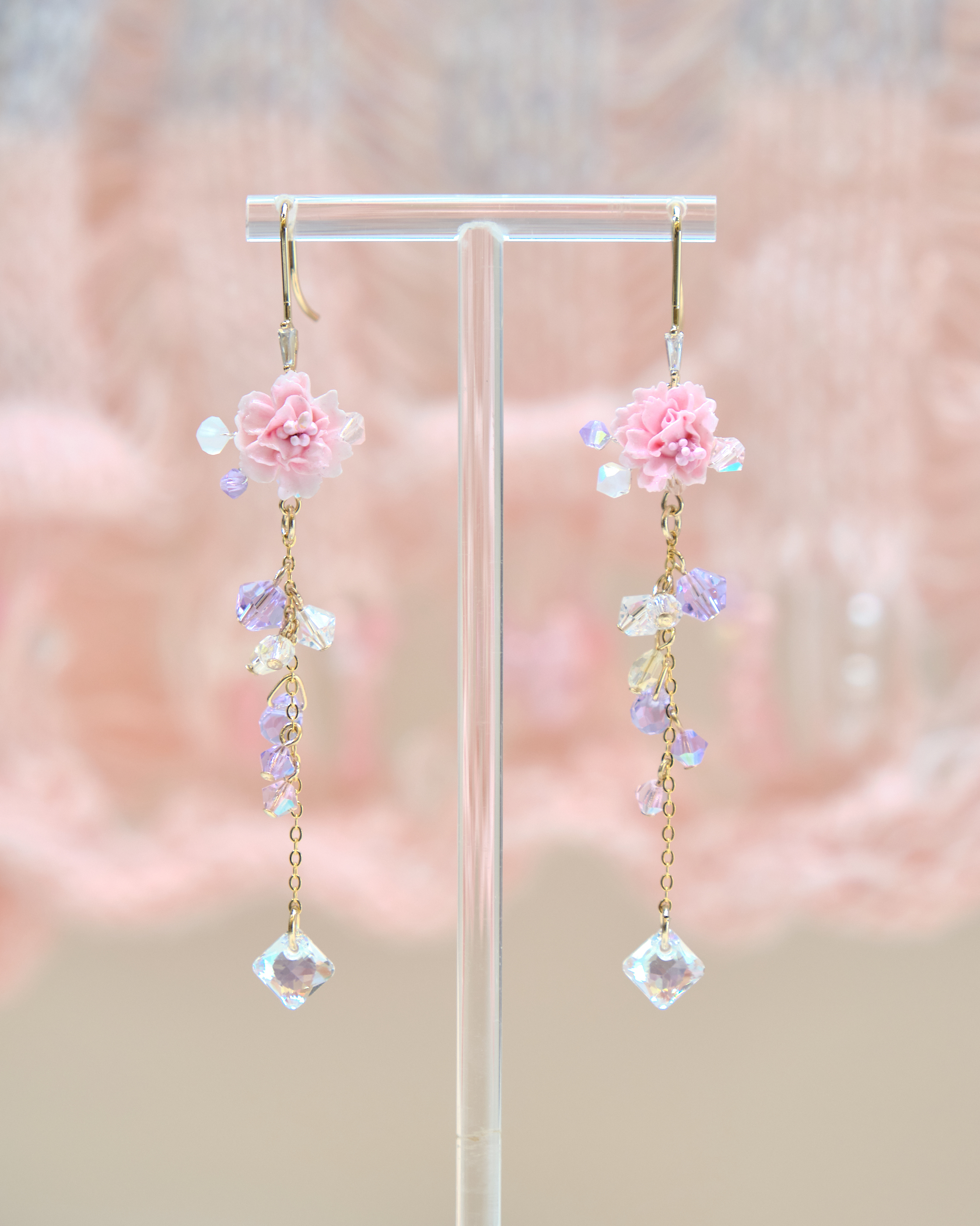 13425 Ribbon Enchantment Dangle S925 Earrings