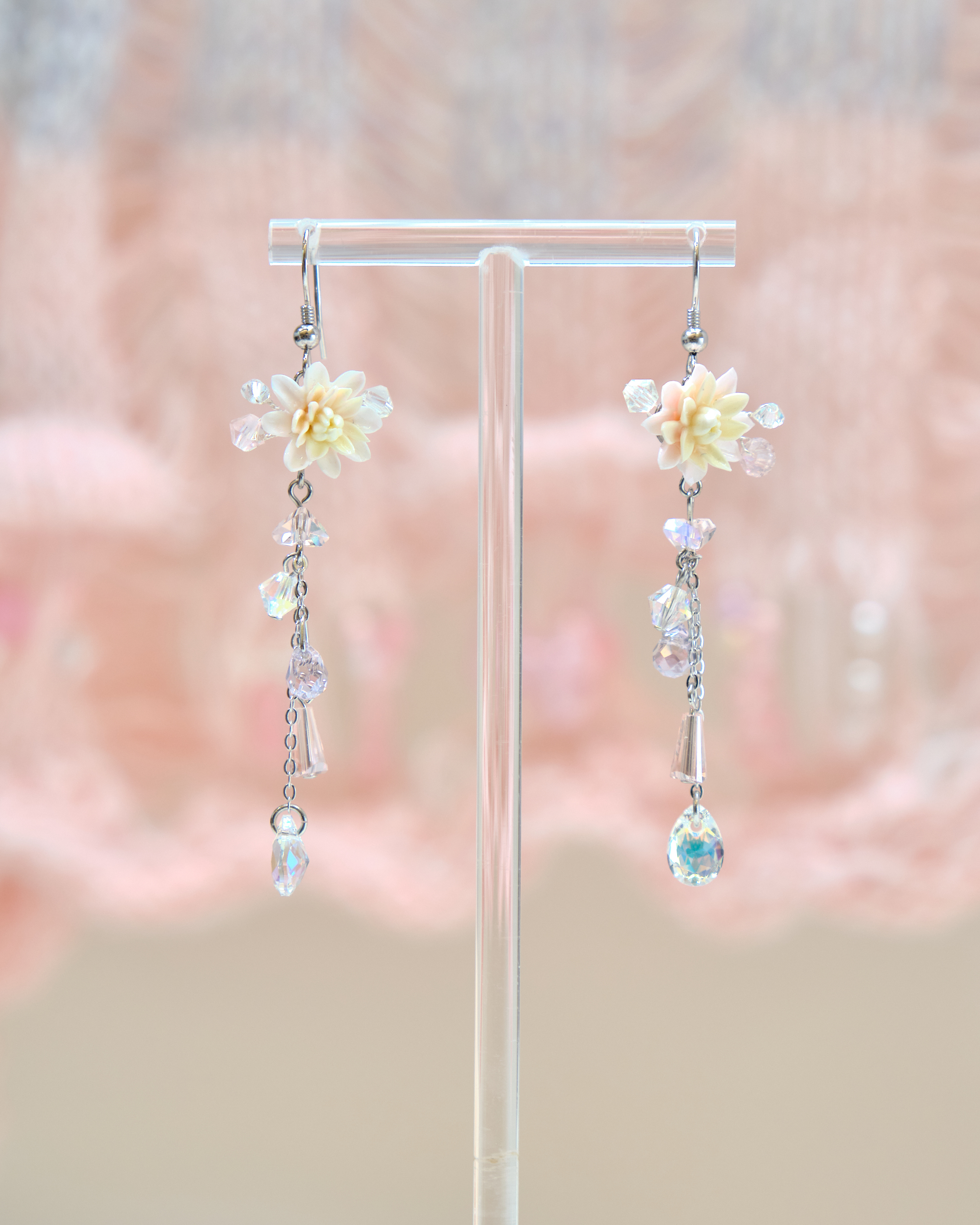 13424 Ribbon Enchantment Dangle S925 Earrings