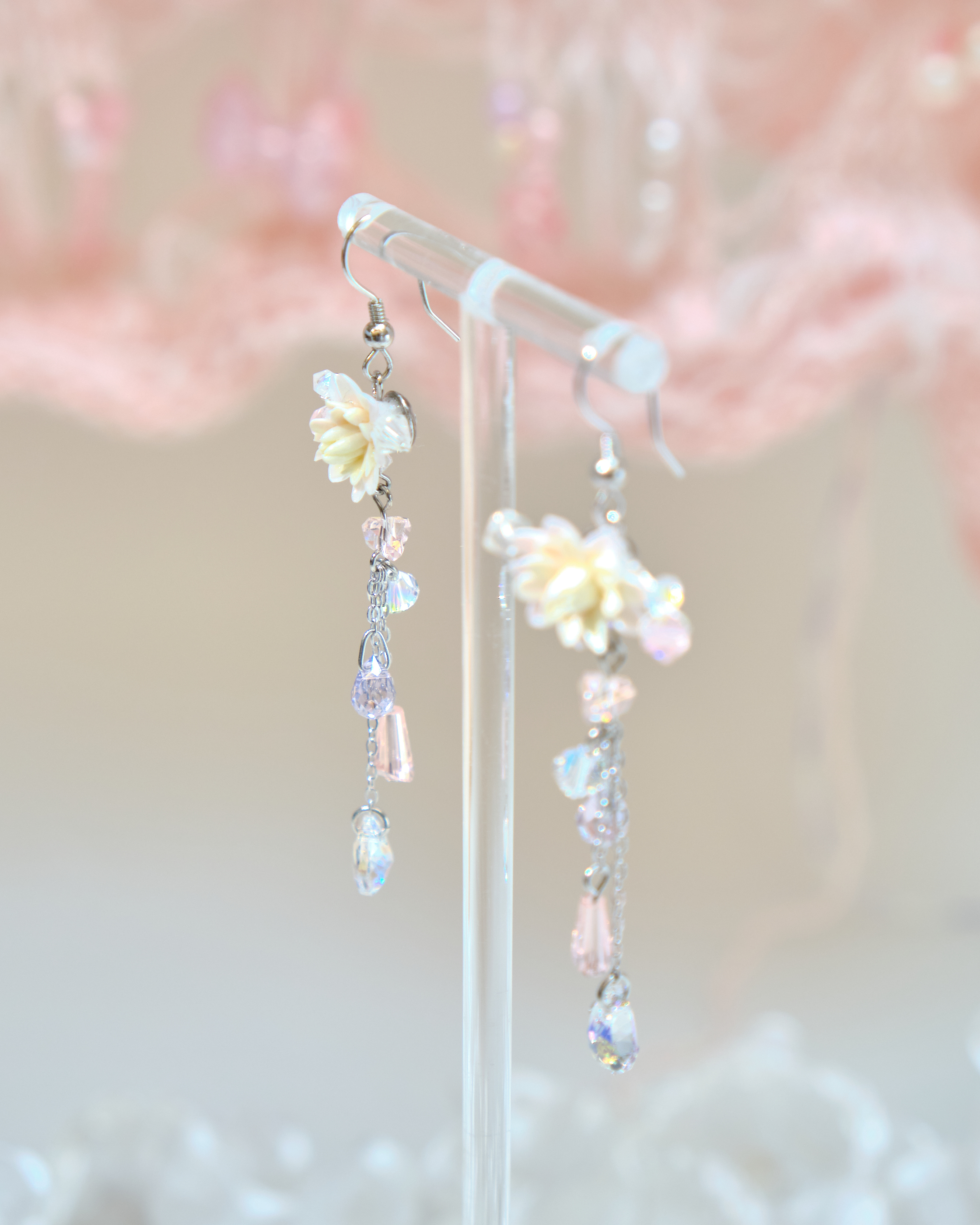 13424 Ribbon Enchantment Dangle S925 Earrings