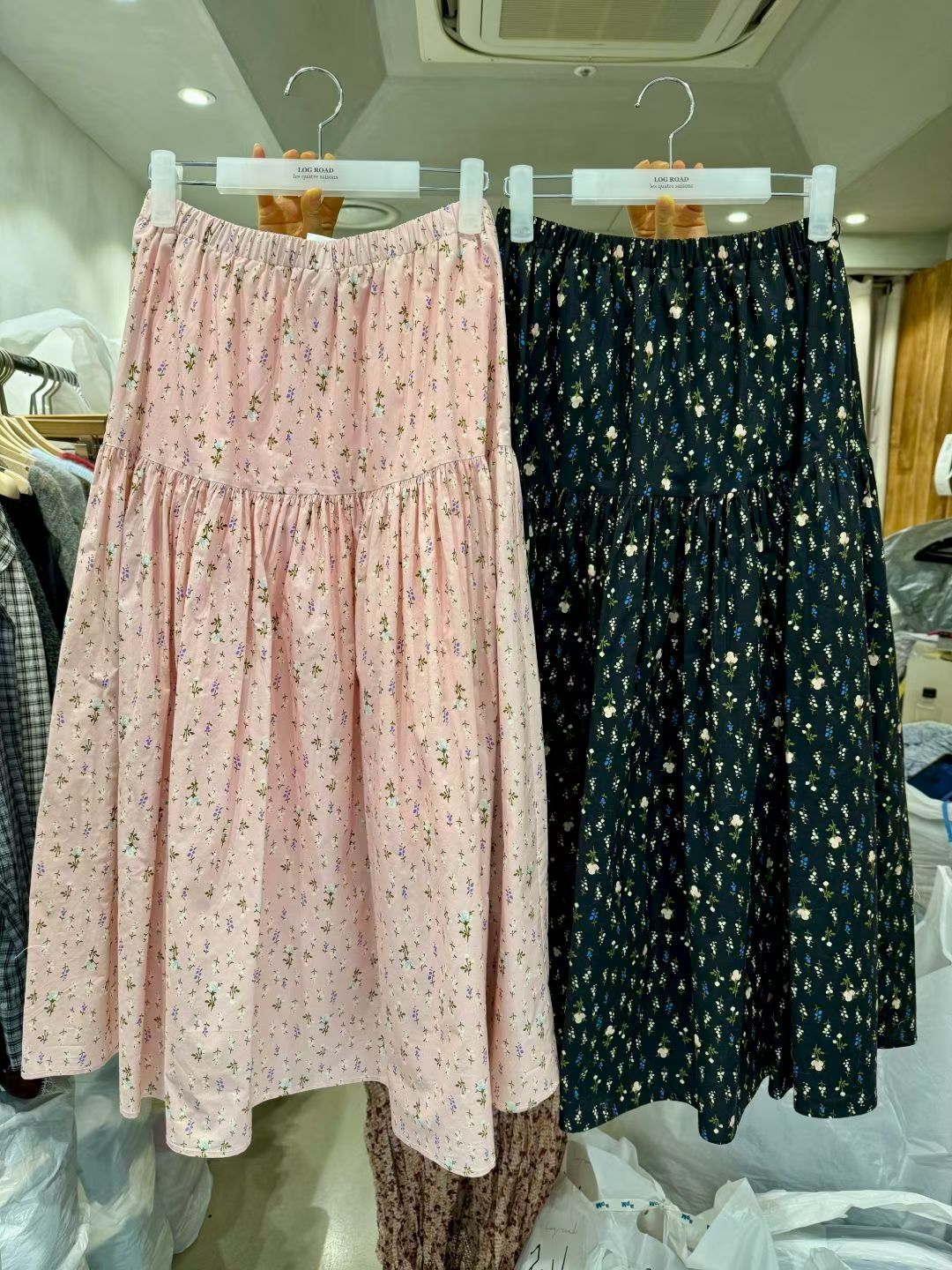 LR6032 碎花蛋糕半身裙