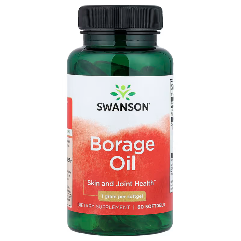 【Swanson】Borage Oil 天然琉璃苣油 1000mg 60顆