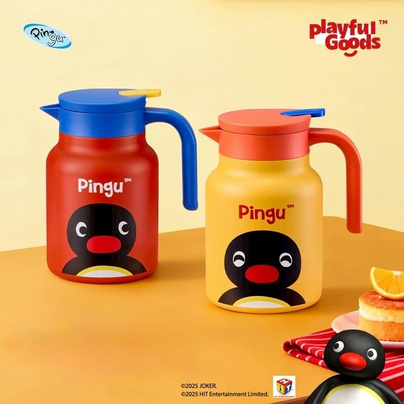 PINGU 企鵝家族 大容量 不銹鋼 保溫壺