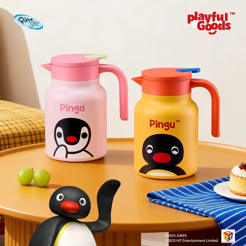 PINGU 企鵝家族 大容量 不銹鋼 保溫壺