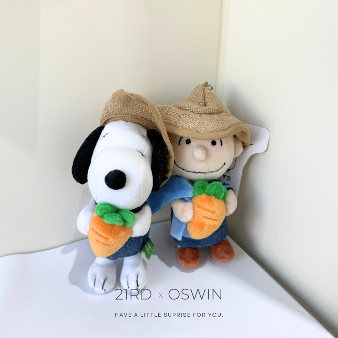 韓國濟州島限定 !! PEANUTS 史努比 農夫系列 吊飾玩偶