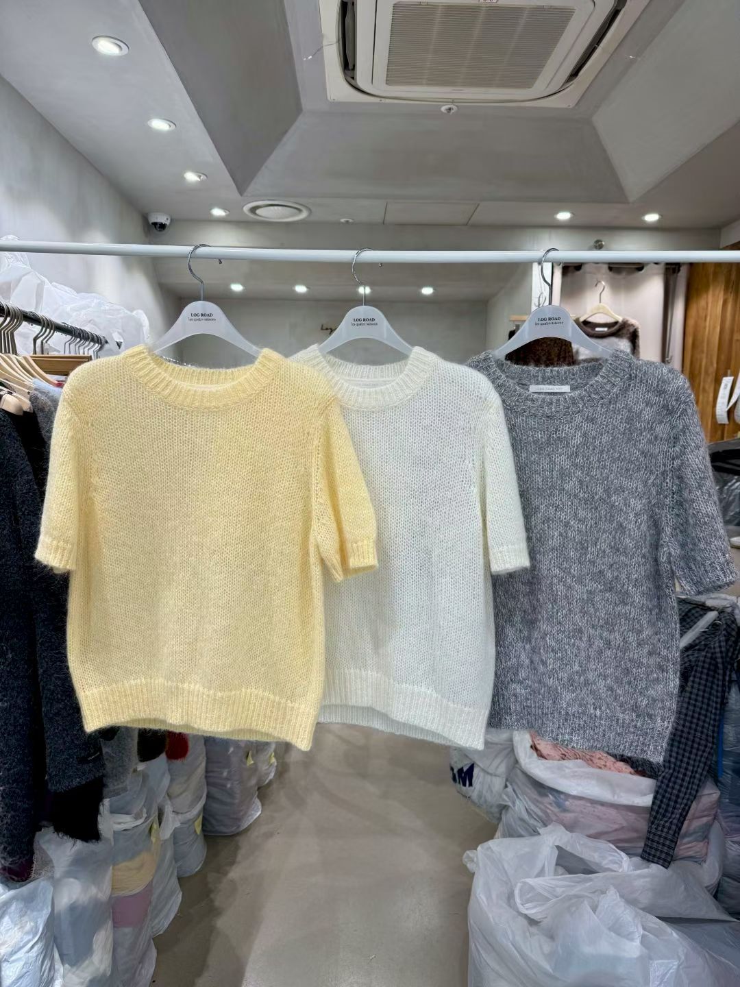 LR6038 圓領針織紋理短袖